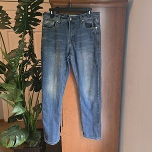 Blue Slim Fit Jeans with Lived-In Look
